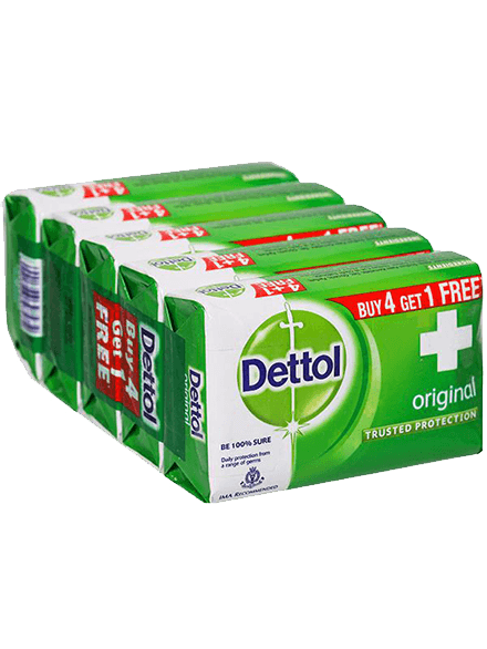 Dettol Original Buy 4 Get 1 Free, 625 Gm